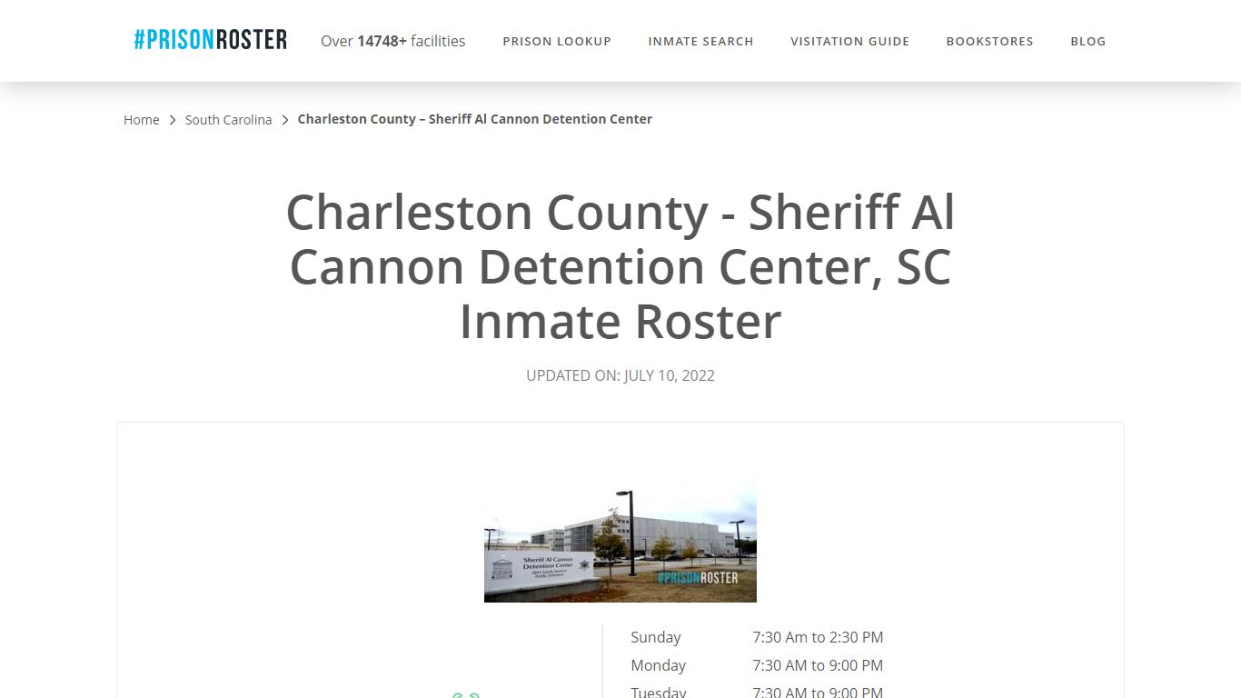 Charleston County - Nationwide Inmate Search | Inmate Locator