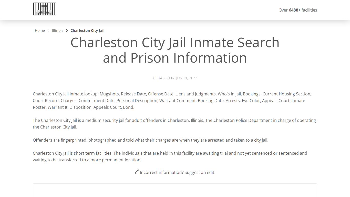 Charleston City Jail Inmate Search, Visitation, Phone no ...